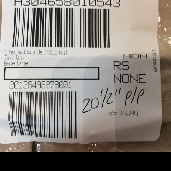 Large Tank Linea by Louis Dell'Olio Knit Tank Large Beige - Picture 5 of 5